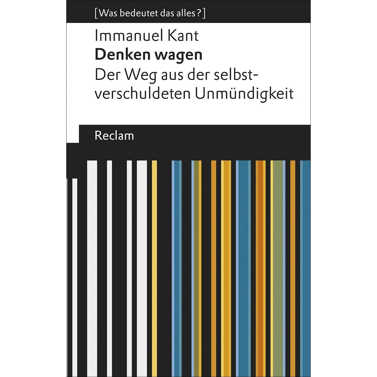 Denken wagen von Reclam Philipp Jun.