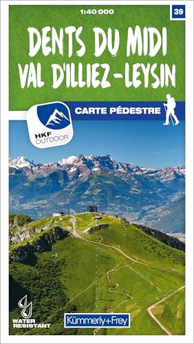 Dents du Midi - Val d'Illiez - Leysin Nr. 39 Wanderkarte 1:40 000: Matt laminiert, free Download mit HKF Outdoor App (Kümmerly+Frey Wanderkarten, Band 39) von Kmmerly und Frey