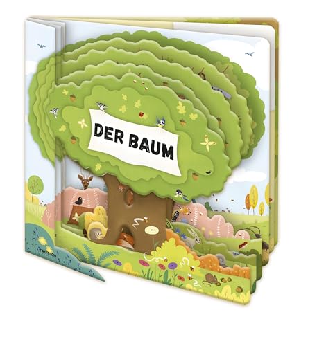 TRÖTSCH - Entdeckerbuch "Der Baum" | Kinderbuch über den faszinierenden Lebensraum Baum mit Gucklöchern. Bilderbuch mit detailreichen Illustrationen ... Beschäftigungsbuch Spielbuch (Erstes Wissen)