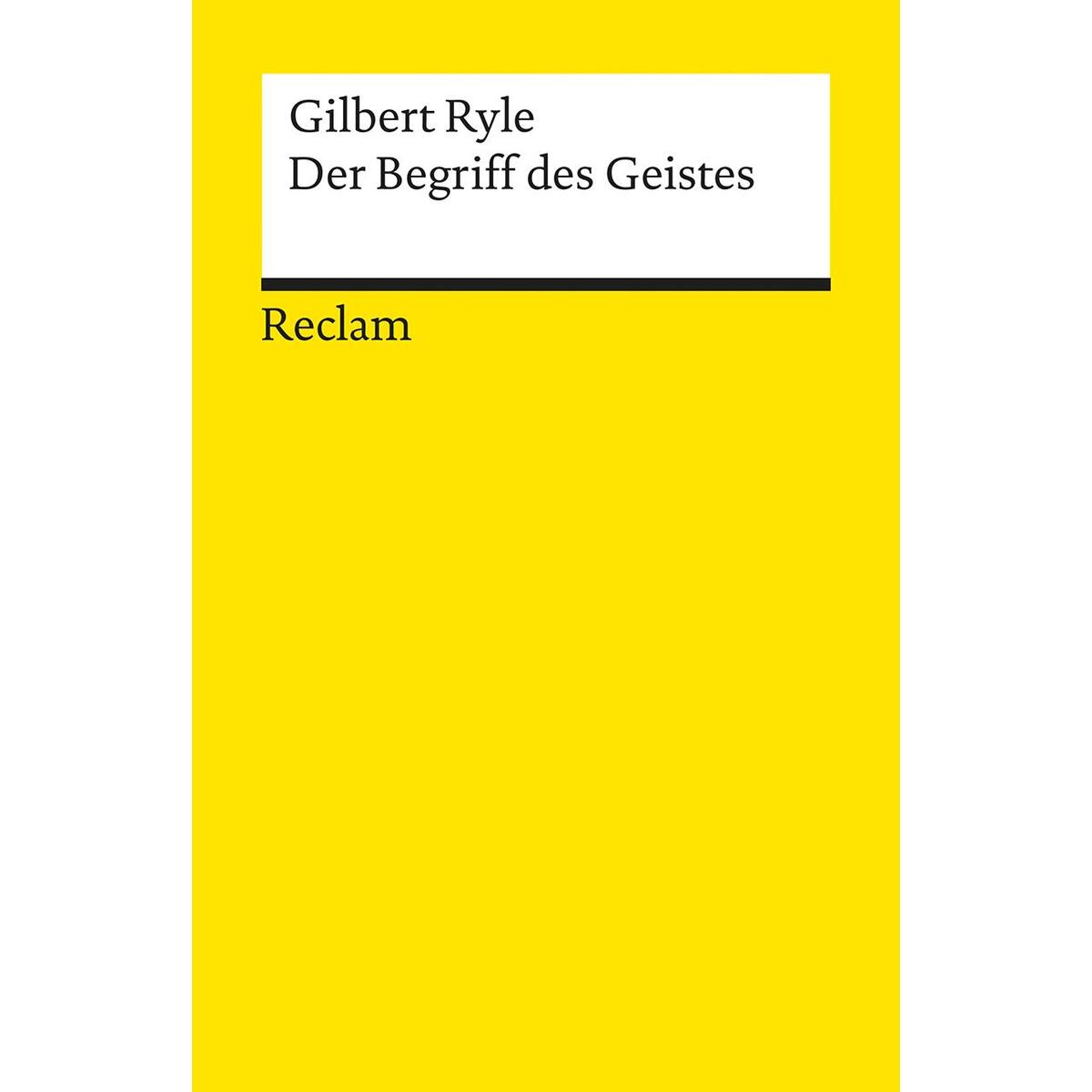 Der Begriff des Geistes Der Begriff des Geistes von Reclam Philipp Jun.