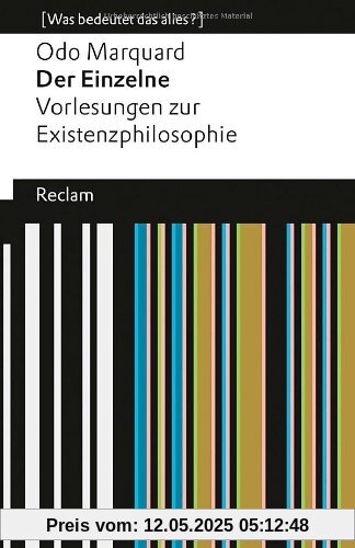 Der Einzelne: Vorlesungen zur Existenzphilosophie (Was bedeutet das alles?)