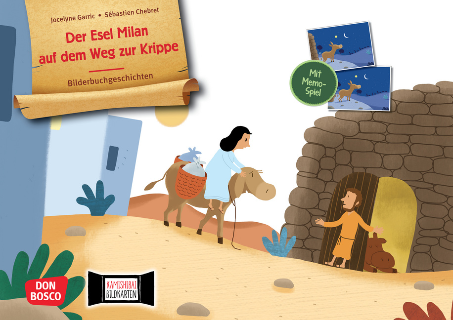 Der Esel Milan auf dem Weg zur Krippe. Kamishibai Bildkartenset Der Esel Milan auf dem Weg zur Krippe. Kamishibai Bildkartenset von Don Bosco Medien
