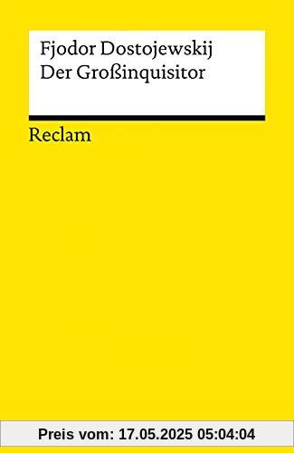 Der Großinquisitor: Eine Phantasie (Reclams Universal-Bibliothek)