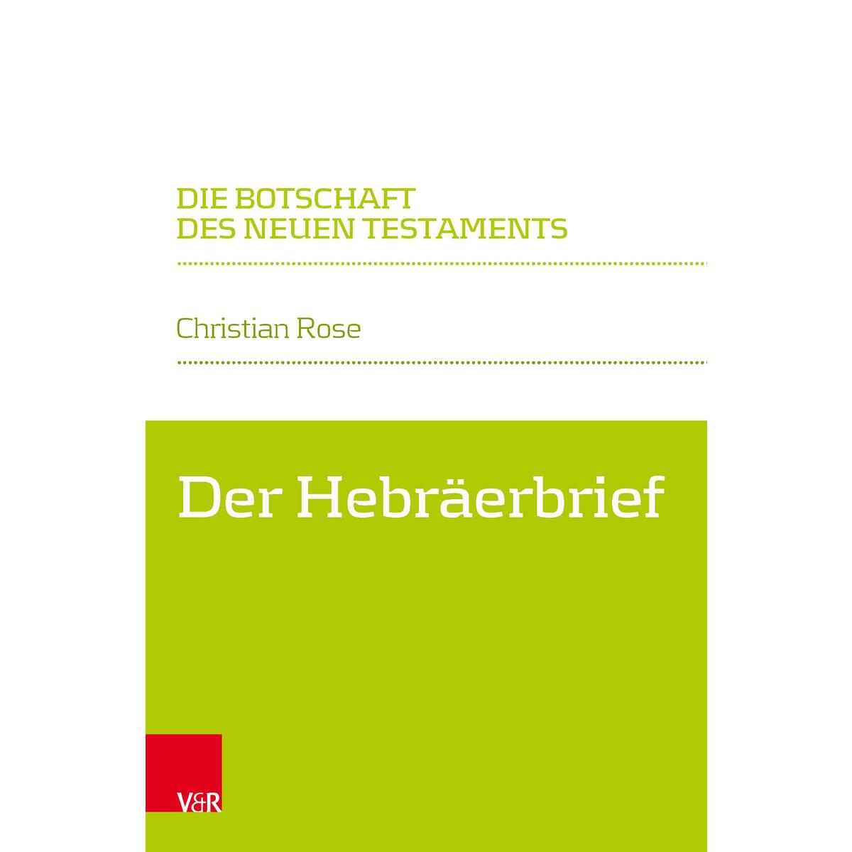 Der Hebräerbrief von Vandenhoeck + Ruprecht