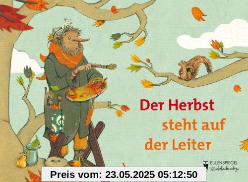 Der Herbst steht auf der Leiter