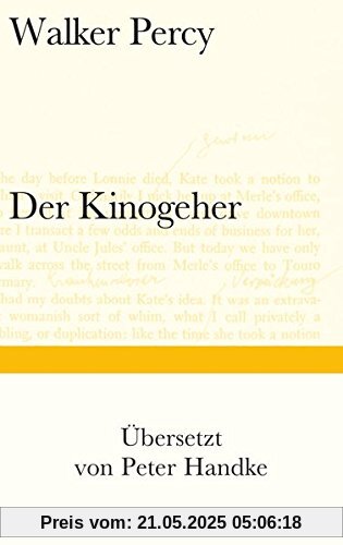 Der Kinogeher (Bibliothek Suhrkamp)