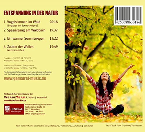 Der Klang der Natur - Wald Bach Regen und Meer (ohne Musik) Naturklänge für Körper und Geist - Entspannung und Wellness für die Seele