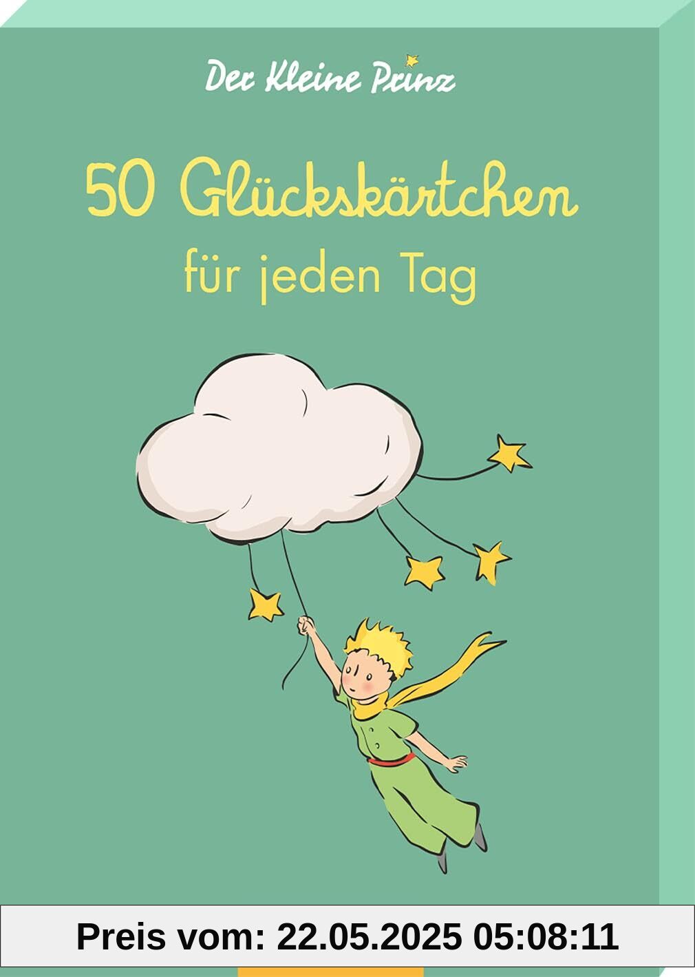 Der Kleine Prinz. 50 Glückskärtchen für jeden Tag: Karten zum Glücklichsein