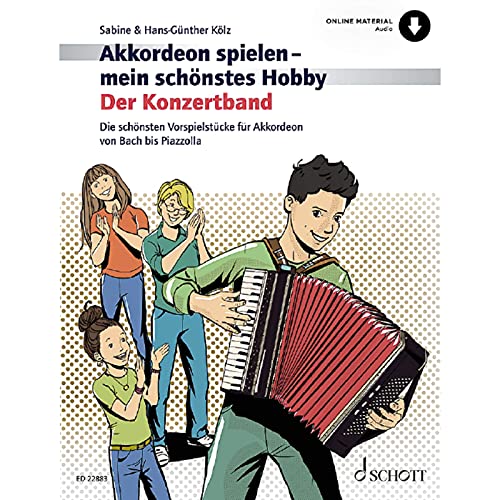 Der Konzertband: Die schönsten Vorspielstücke für Akkordeon von Bach bis Piazzolla. Akkordeon. (Akkordeon spielen - mein schönstes Hobby)