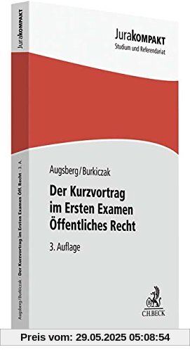 Der Kurzvortrag im Ersten Examen - Öffentliches Recht (Jura kompakt)