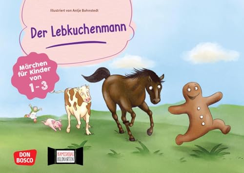 Der Lebkuchenmann. Kamishibai Bildkartenset: Märchen für Kinder von 1-3. Ein Wintermärchen für die Weihnachtszeit in der Krippe. Lustiges ... Erzähltheater mit Kindern unter drei Jahren)