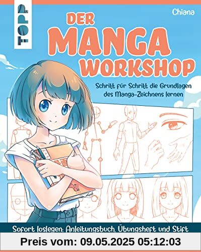 Der Manga-Workshop. Schritt für Schritt die Grundlagen des Manga-Zeichnens lernen: Mit Anleitungsbuch, Übungsheft und Original-Stift Pigma Micron von Sakura sofort loslegen