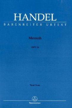 Der Messias HWV 56 (englisch), Klavierauszug. Messiah, Vocal score von Bärenreiter