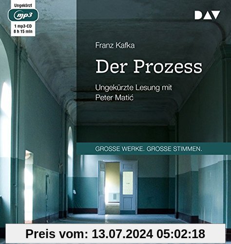 Der Prozess: Ungekürzte Lesung mit Peter Matić (1 mp3-CD)