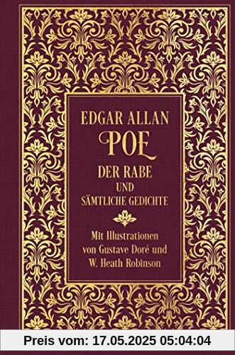 Der Rabe und sämtliche Gedichte: Leinen mit Goldprägung