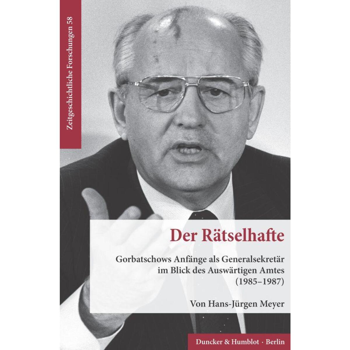 Der Rätselhafte. Der Rätselhafte. von Duncker & Humblot GmbH