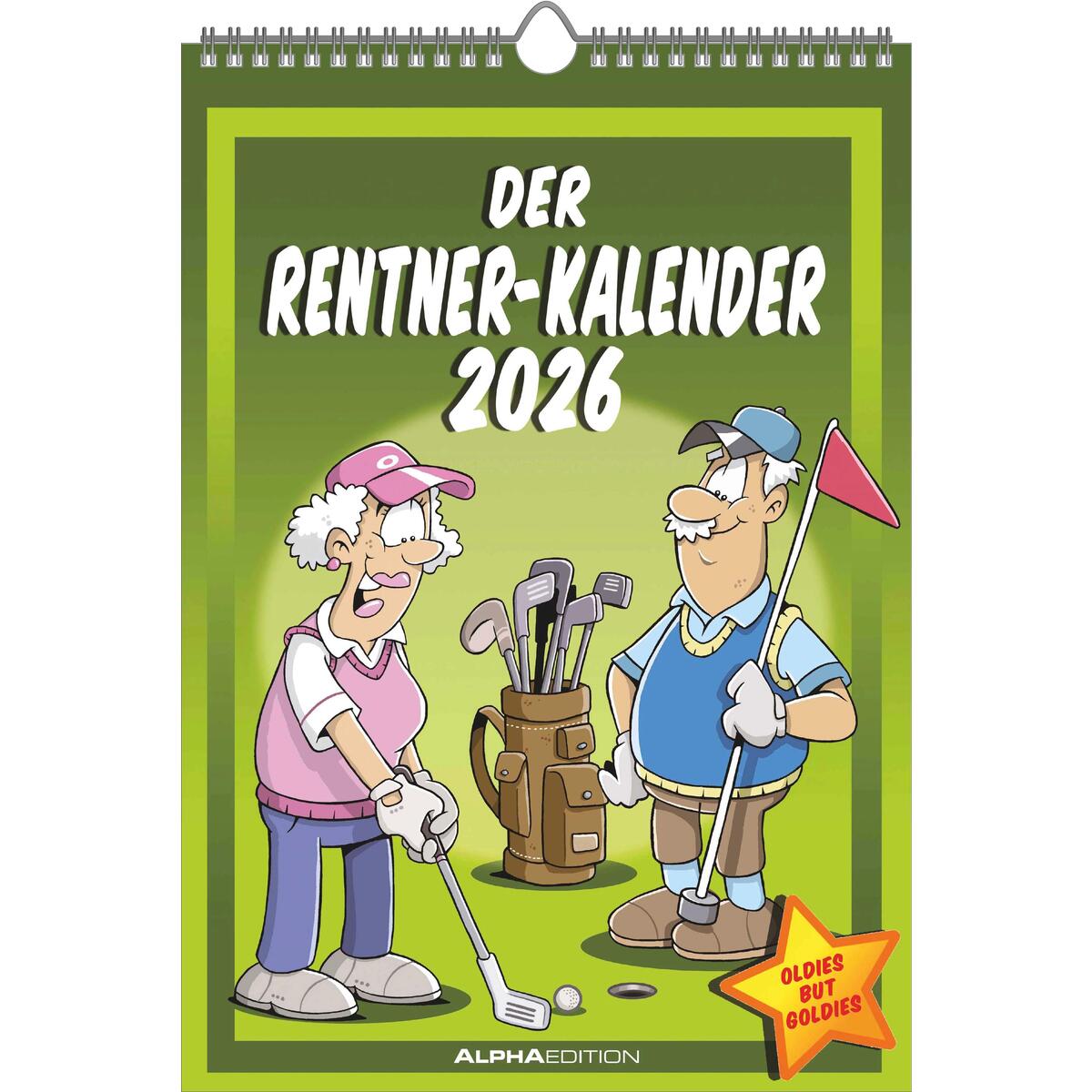 Der Rentner-Kalender 2026 - Bild-Kalender 23,7x34 cm - mit lustigen Cartoons - H... Der Rentner-Kalender 2026 - Bild-Kalender 23,7x34 cm - mit lustigen Cartoons - H... von Neumann Verlage GmbH & Co