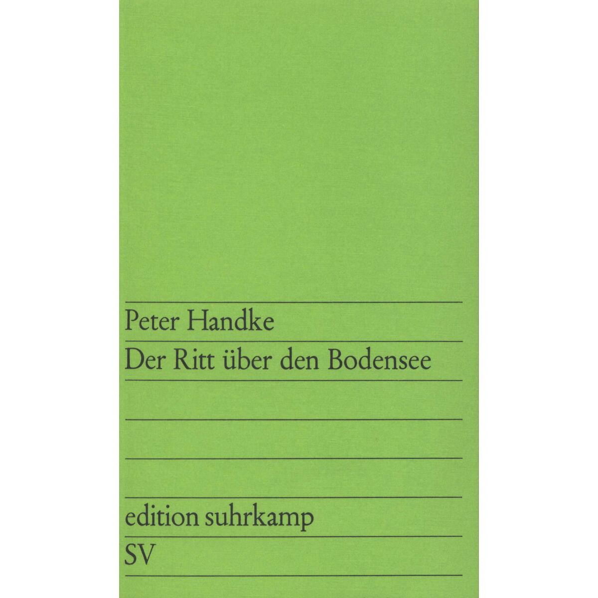 Der Ritt über den Bodensee von Suhrkamp Verlag AG