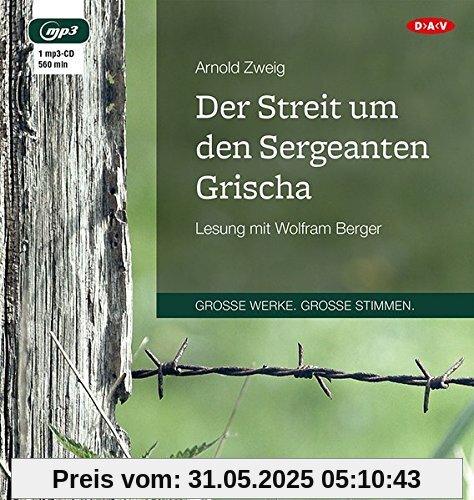 Der Streit um den Sergeanten Grischa (1 mp3-CD)
