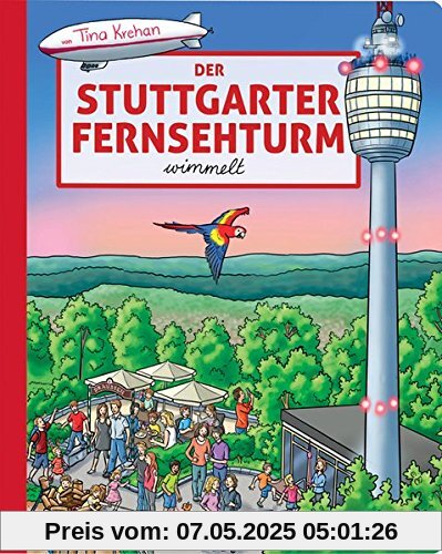 Der Stuttgarter Fernsehturm wimmelt