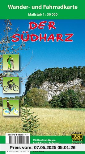 Der Südharz: Wander- und Fahrradkarte Der Südharz: Wander- und Fahrradkarte