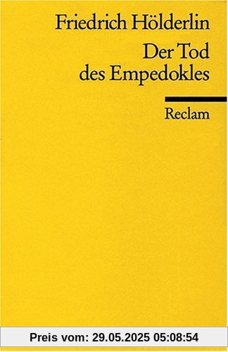 Der Tod des Empedokles Der Tod des Empedokles