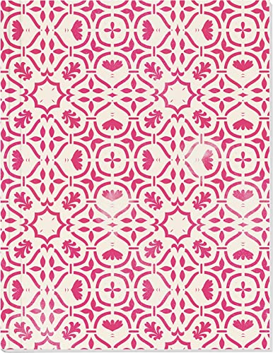 Der Zauber Indiens Großes Notizheft Motiv Rosa Kaleidoskop: Format Din A5
