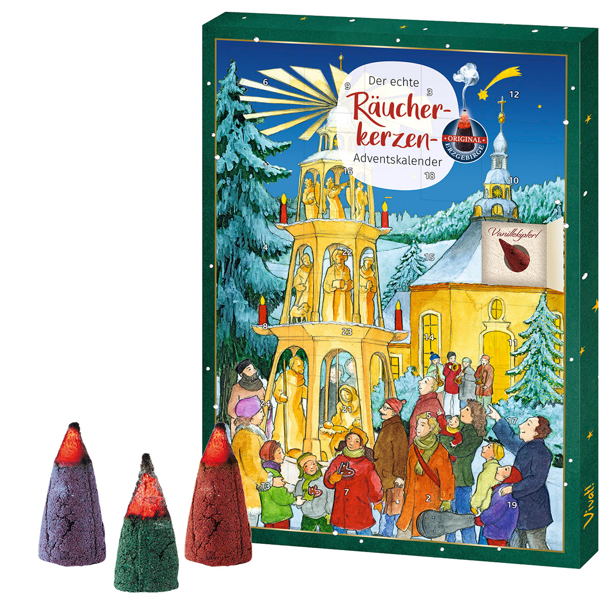 Der echte Räucherkerzen-Adventskalender Der echte Räucherkerzen-Adventskalender von St. Benno Verlag