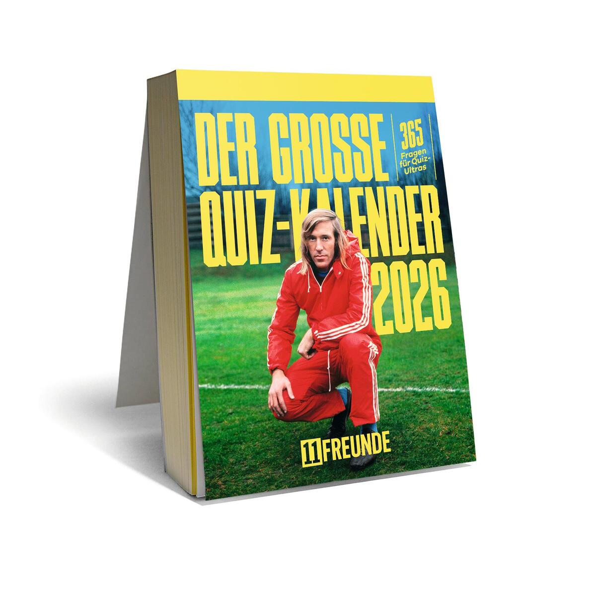 Der große 11FREUNDE Quiz-Kalender 2026 - 365 Fragen für Quiz-Ultras Tagesabreißk... Der große 11FREUNDE Quiz-Kalender 2026 - 365 Fragen für Quiz-Ultras Tagesabreißk... von Neumann Verlage GmbH & Co