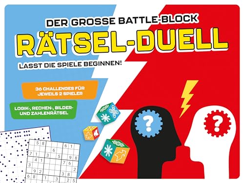 Der große Battle-Block Rätsel-Duell: 36 Challenges für jeweils 2 Spieler I Logik-, Rechen-, Bilder- und Zahlenrätsel von Naumann & Göbel Verlagsgesellschaft mbH