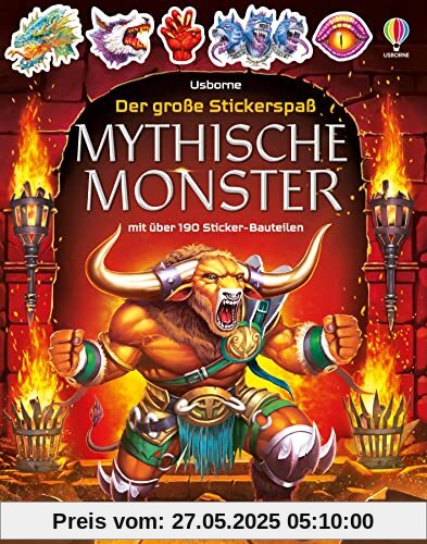 Der große Stickerspaß: Mythische Monster: mit über 190 Sticker-Bauteilen (Der-große-Stickerspaß-Reihe)