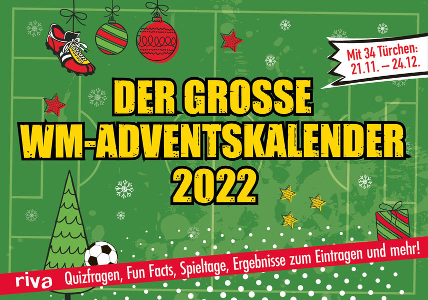 Der große WM-Adventskalender 2022. Hardcover-Ausgabe von riva Verlag