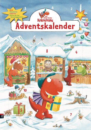 Der kleine Drache Kokosnuss Adventskalender: Auf dem Weihnachtsmarkt von cbj