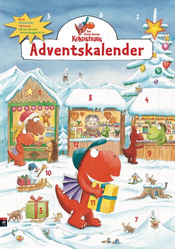 Der kleine Drache Kokosnuss Adventskalender: Auf dem Weihnachtsmarkt (Weihnachten mit dem kleinen Drachen Kokosnuss, Band 7)