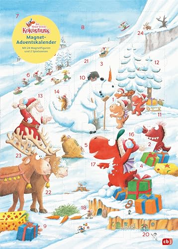 Der kleine Drache Kokosnuss ‒ Magnet-Adventskalender mit 24 verschiedenen Magnet-Motiven: Inklusive magnetischer Spielplatte ‒ zum Entdecken, Sammeln ... ab 3 Jahre - Mitwirkung von: Ingo Siegner Der kleine Drache Kokosnuss ‒ Magnet-Adventskalender mit 24 verschiedenen Magnet-Motiven: Inklusive magnetischer Spielplatte ‒ zum Entdecken, Sammeln ... ab 3 Jahre - Mitwirkung von: Ingo Siegner