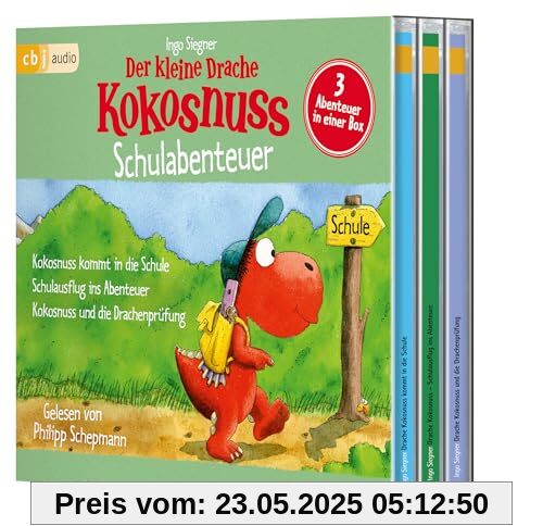 Der kleine Drache Kokosnuss - Schulabenteuer: Der kleine Drache Kokosnuss kommt in die Schule. Schulausflug ins Abenteuer. Kokosnuss und die Drachenprüfung (Hörbuch Sonderausgaben, Band 5)
