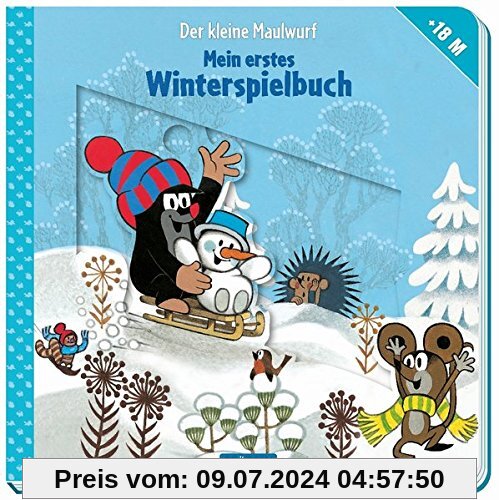 Der kleine Maulwurf - Winterspielbuch ab 18 Monaten: Mit vielen Schiebe- und Spielelementen