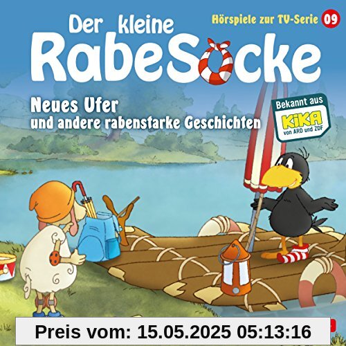 Der kleine Rabe Socke - Neues Ufer und andere rabenstarke Geschichten: 1 CD (Hörspiele zur TV Serie, Band 9)