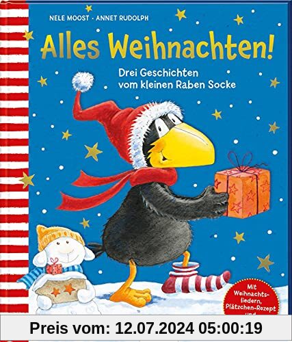 Der kleine Rabe Socke: Alles Weihnachten!: Drei Geschichten vom kleinen Raben Socke | Kindergeschenk