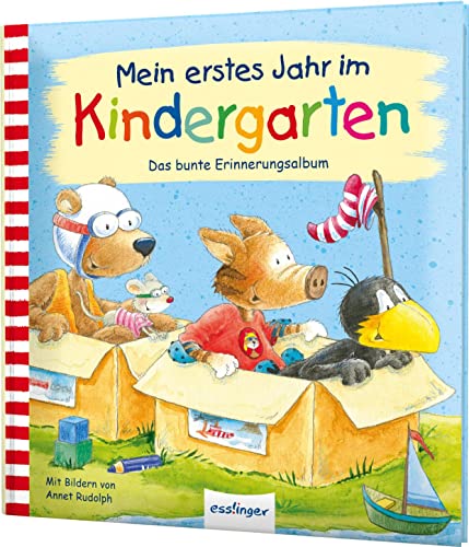 Der kleine Rabe Socke: Mein erstes Jahr im Kindergarten: Das bunte Erinnerungsalbum | Kindgerechtes Eintragebuch als Erinnerung an den Kindergarten