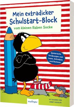 Der kleine Rabe Socke: Mein extradicker Schulstart-Block von Esslinger in der Thienemann-Esslinger Verlag GmbH