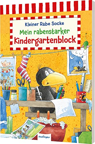 Der kleine Rabe Socke: Mein rabenstarker Kindergartenblock: Beschäftigung für Kindergartenkinder von Esslinger Verlag