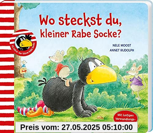 Der kleine Rabe Socke: Wo steckst du, kleiner Rabe Socke?: Verwandlungsbuch Der kleine Rabe Socke: Wo steckst du, kleiner Rabe Socke?: Verwandlungsbuch
