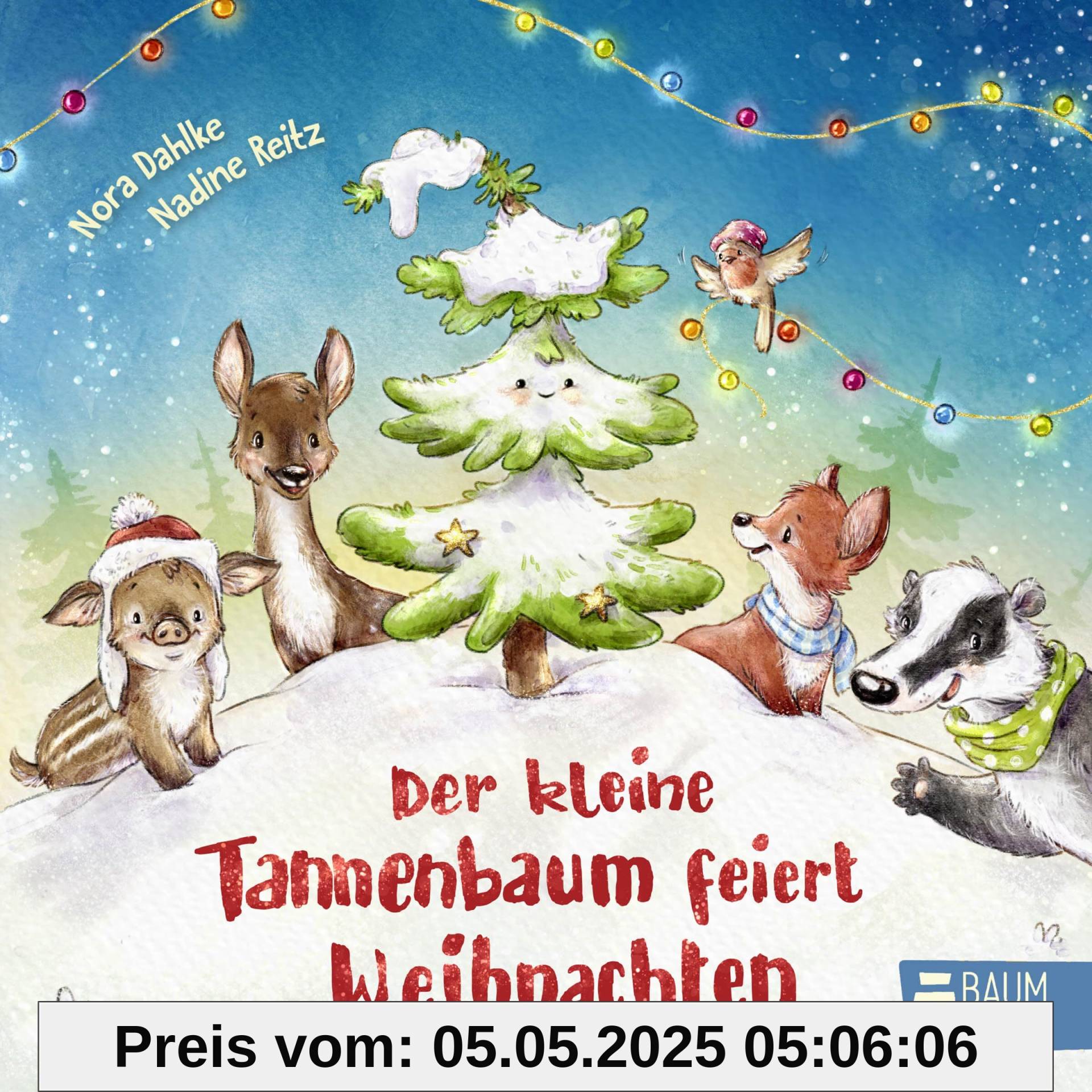 Der kleine Tannenbaum feiert Weihnachten: Ein süßes Pappbilderbuch zum Mitmachen ab 2 Jahren