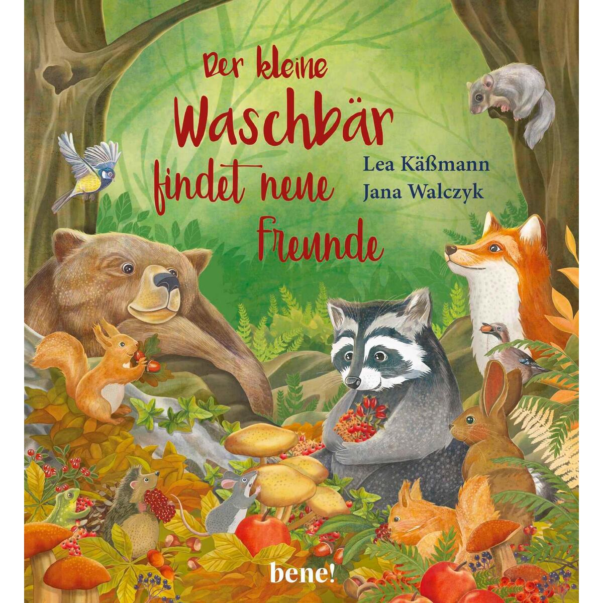 Der kleine Waschbär findet neue Freunde - ein Bilderbuch für Kinder ab 2 Jahren von bene!