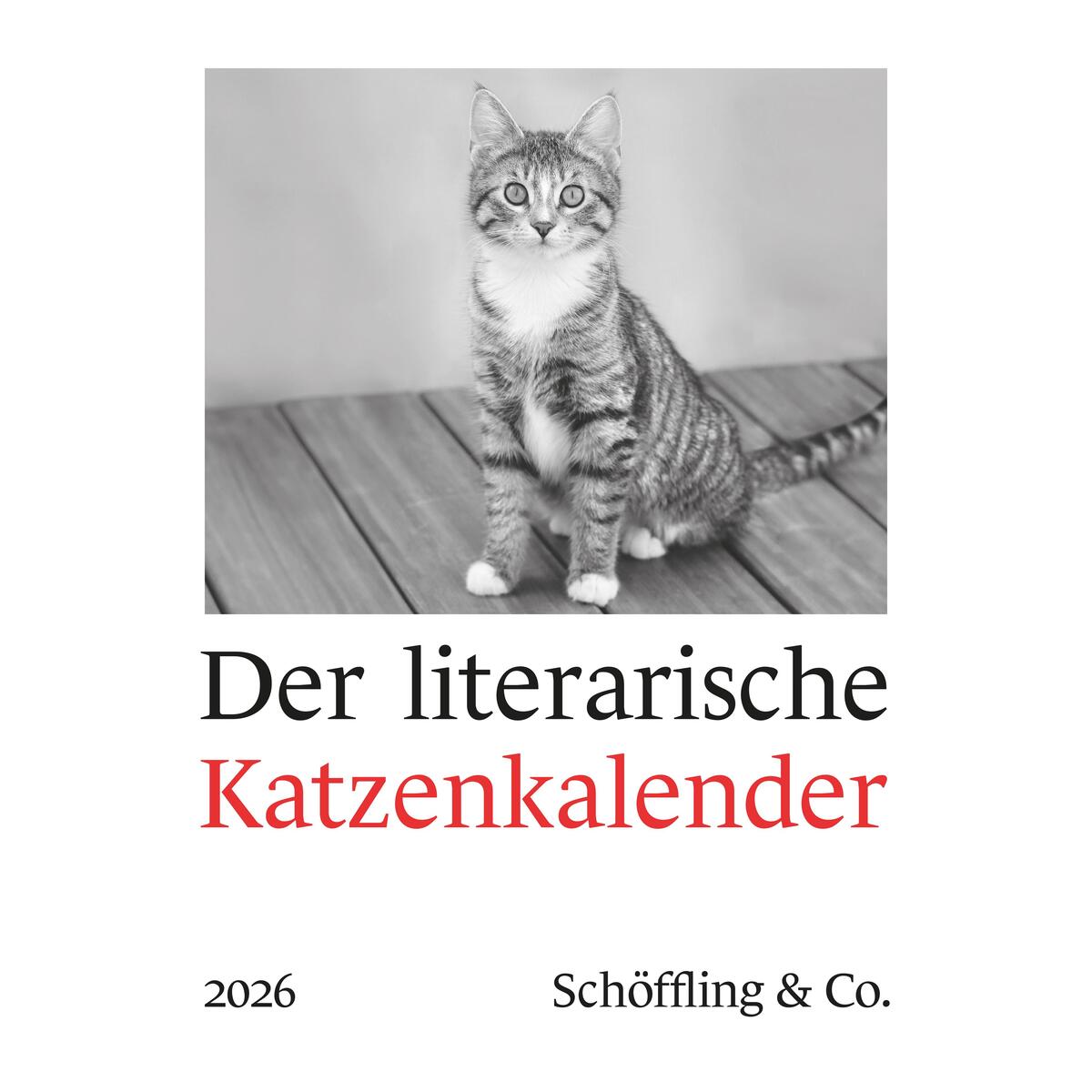Der literarische Katzenkalender 2026 von Schoeffling + Co.