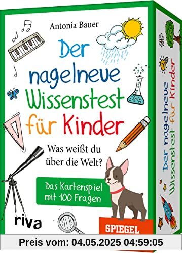 Der nagelneue Wissenstest für Kinder – Was weißt du über die Welt?: Das Kartenspiel mit 100 Fragen. Ab 8 Jahren. Das perfekte Geschenk für Schulanfang, Geburtstag, Weihnachten oder Ostern Der nagelneue Wissenstest für Kinder – Was weißt du über die Welt?: Das Kartenspiel mit 100 Fragen. Ab 8 Jahren. Das perfekte Geschenk für Schulanfang, Geburtstag, Weihnachten oder Ostern