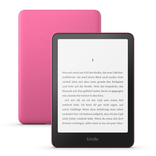 Amazon Kindle Paperwhite (16 GB) – Unser schnellster Kindle, mit neuem 7-Zoll-Display und wochenlanger Akkulaufzeit – mit Werbung – rosa von Amazon