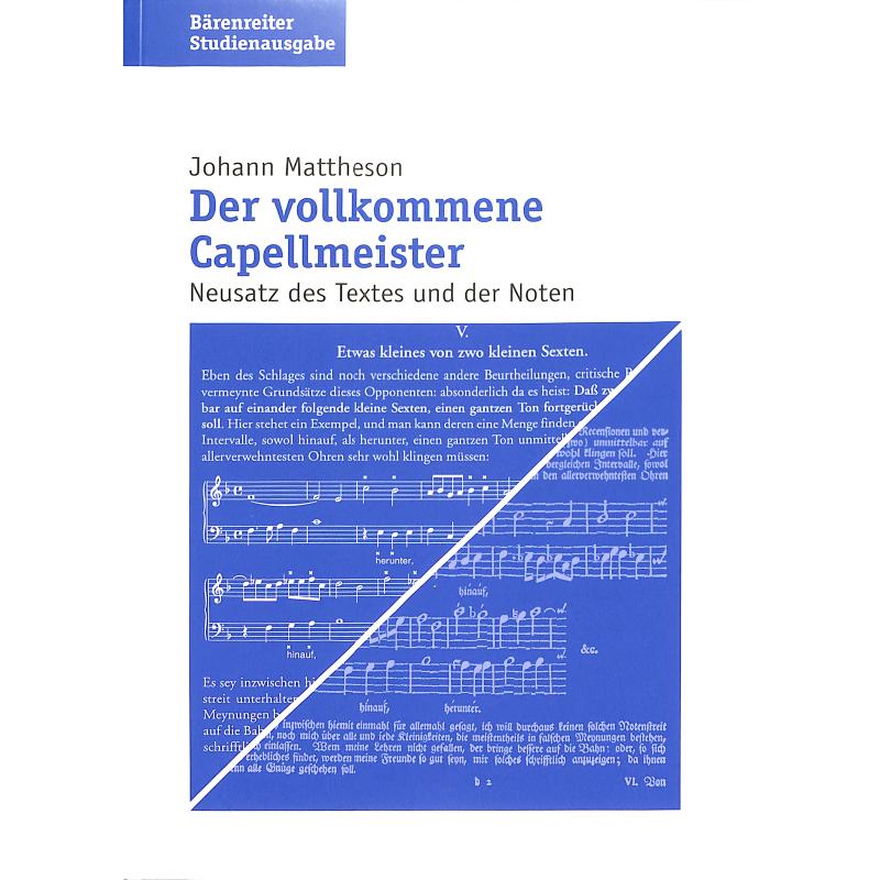 Der vollkommene Kapellmeister Der vollkommene Kapellmeister
