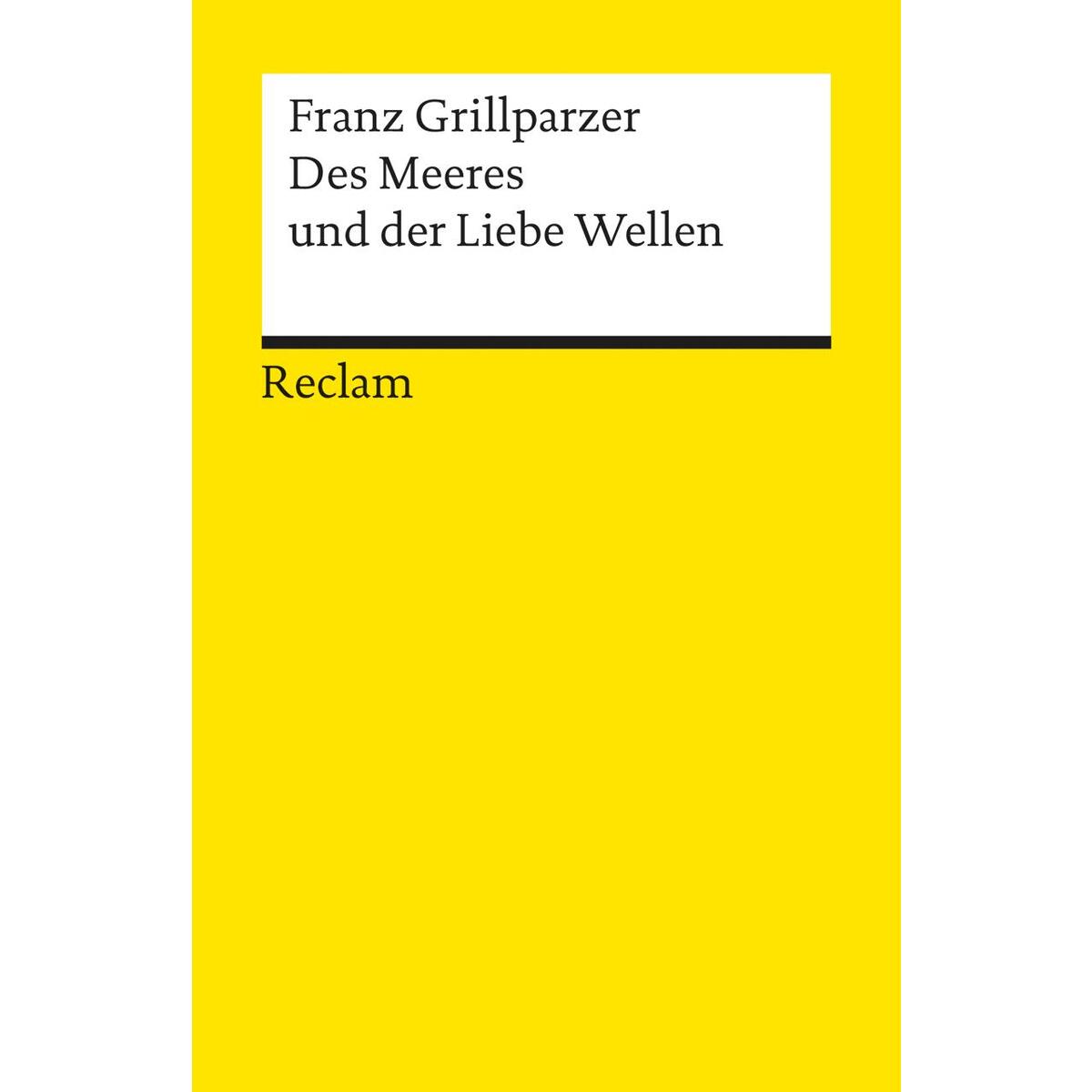 Des Meeres und der Liebe Wellen Des Meeres und der Liebe Wellen von Reclam Philipp Jun.